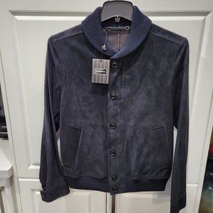 ERMENEGILDO ZEGNA Lambskin Bomber Blouson